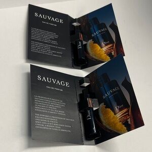 Set of 2 Dior Sauvage Eau de Parfum Spray 1ml - New Unused